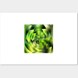 Vegetarian Vortex, Fruit Fantasy Patterns. 6 Green Peppers Posters and Art